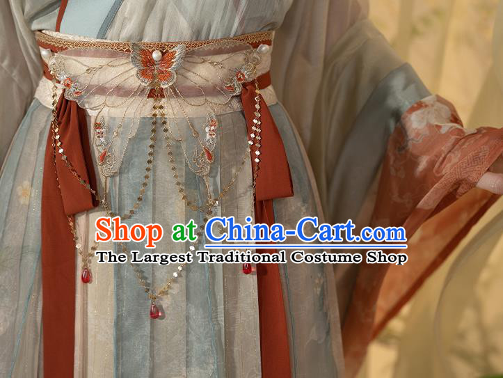 China Northern and Southern Dynasties Royal Princess Clothing Ancient Court Lady Garment Costumes Traditional Hanfu Dresses Complete Set