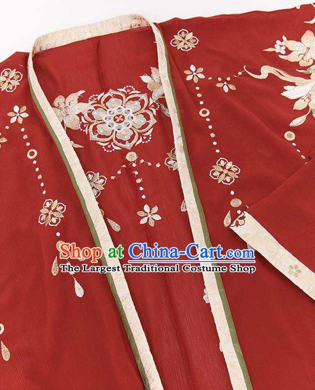 China Traditional Hanfu Hezi Dresses Tang Dynasty Royal Princess Wedding Clothing Ancient Court Lady Garment Costumes
