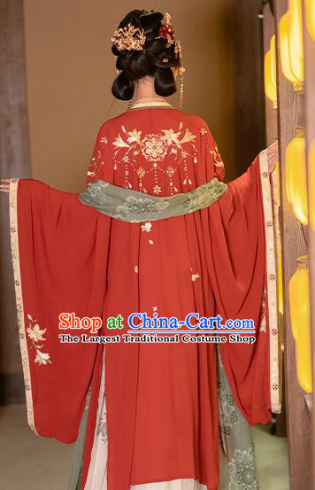 China Traditional Hanfu Hezi Dresses Tang Dynasty Royal Princess Wedding Clothing Ancient Court Lady Garment Costumes