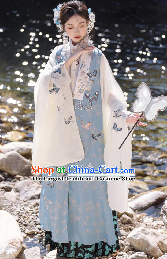 China Ancient Royal Princess Clothing Ming Dynasty Noble Woman Costumes Traditional Hanfu Dresses Complete Set