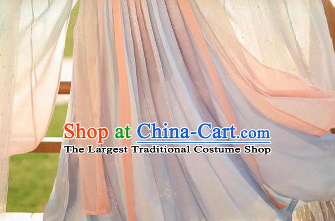 China Ancient Princess Hezi Clothing Tang Dynasty Garment Costumes Traditional Fairy Hanfu Dresses