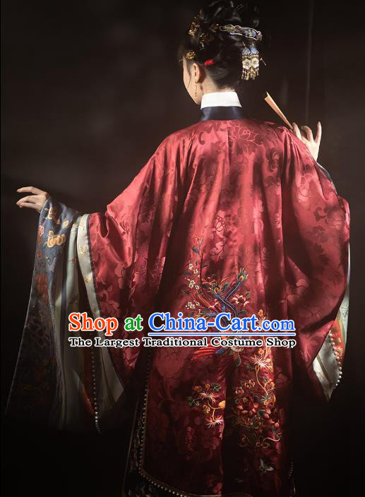 Chinese Palace Female Hanfu Dresses Ancient Empress Clothing Qing Dynasty Court Woman Embroidered Costumes
