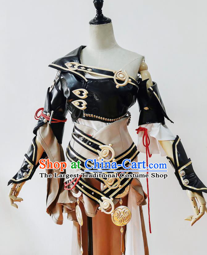 Top Cosplay Female Warrior Dress Jian Xia Qing Yuan Blade Woman Clothing Ancient Swordswoman Costumes