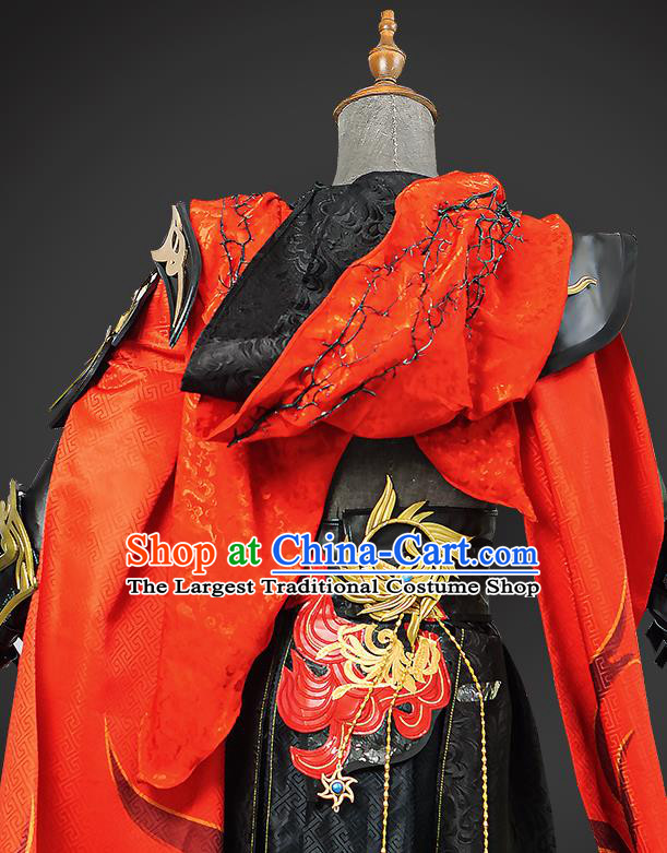 Cosplay Swordsman Black Clothes Jian Xia Qing Yuan NPC Xiao Tian Clothing Ancient Hero Costumes