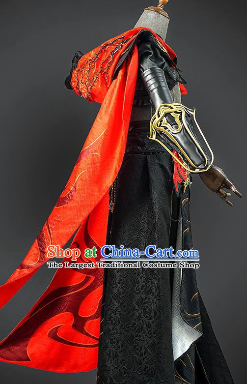 Cosplay Swordsman Black Clothes Jian Xia Qing Yuan NPC Xiao Tian Clothing Ancient Hero Costumes