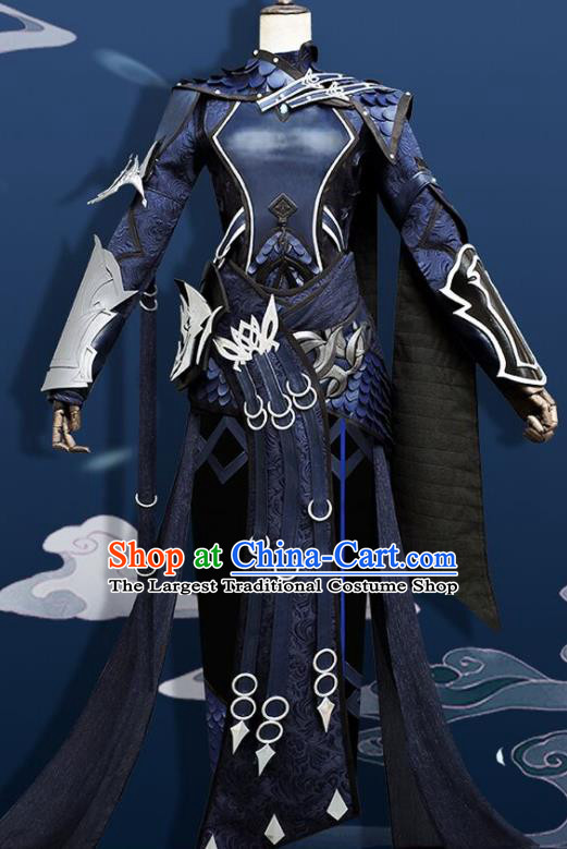 Ancient Swordswoman Costumes Cosplay Female General Garments Jian Xia Qing Yuan NPC Warrior Clothing