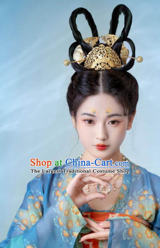 China Traditional Costumes Young Lady Hanfu Ancient Court Dresses Tang Dynasty Princess Clothing