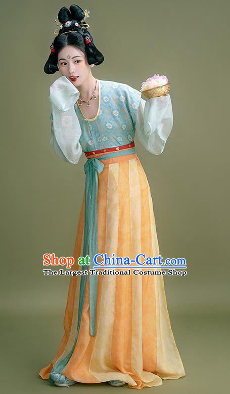 China Woman Hanfu Ancient Palace Lady Dresses Tang Dynasty Court Princess Clothing Traditional Costumes