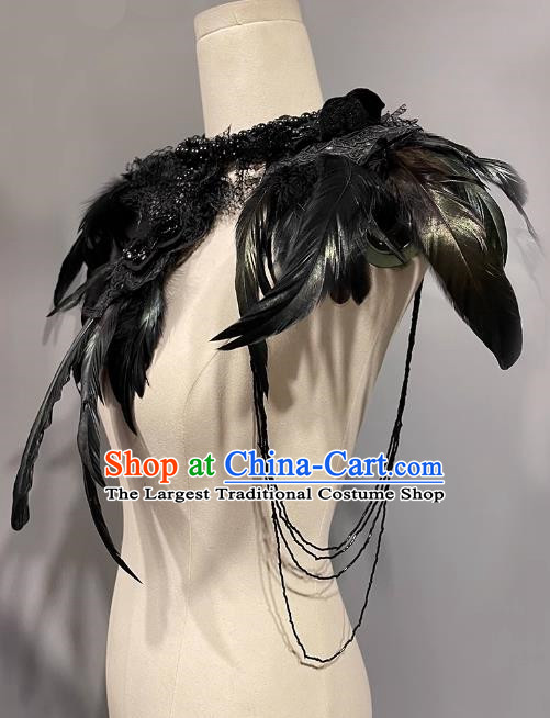 Stage Catwalk Independent Loading And Unloading Feather Shoulder Accessories