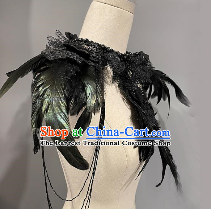 Stage Catwalk Independent Loading And Unloading Feather Shoulder Accessories