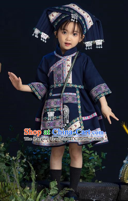 Children Children Ethnic Clothing Children Minority Miao Girls Clothes Zhuang Children Petit Skirt