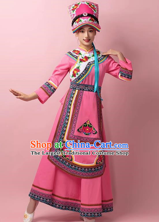 Qiang Clothing Female Yi Ethnic Minority Clothing Sichuan Yi Female Clothing Stage Performance Costume Long Skirt
