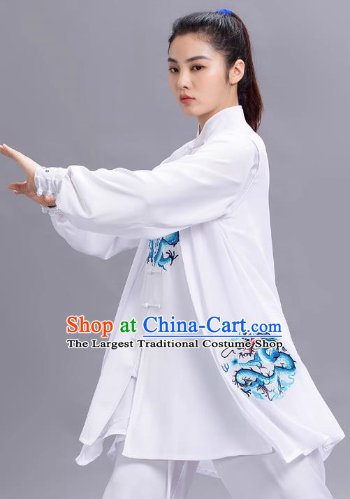 Tai Chi Suit Exquisite Embroidery Dragon Performance Competition Practice Qigong Men And Women The Same Style