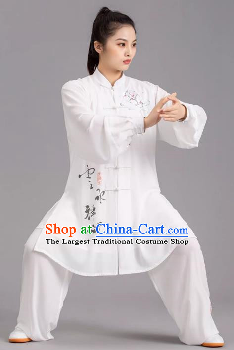 Tai Chi Clothes Competition Practice Loose Silk Hemp Elegant Martial Arts Morning Exercise Men And Women