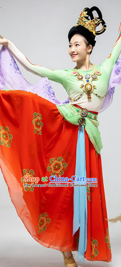 Dunhuang Flying Fairy Elegant Chinese Style Classical Performance Costumes Rebound Pipa Gorgeous Dance Costumes
