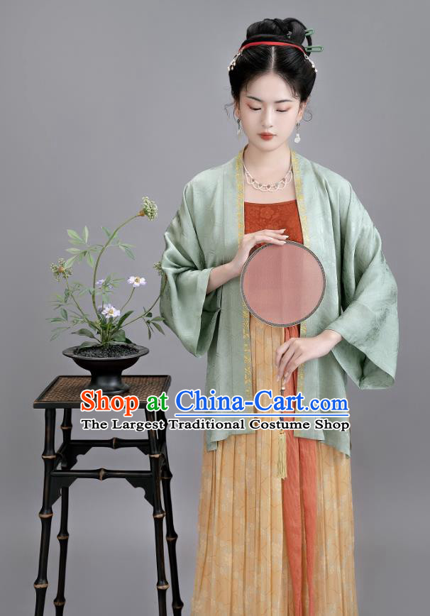 China Traditional Costumes Ancient Young Mistress Silk Dresses Woman Hanfu Song Dynasty Imperial Consort Clothing