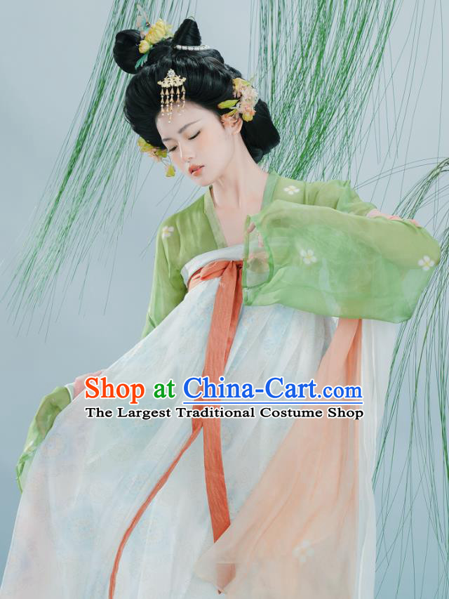 Chinese Ancient Palace Princess Dress Costume Female Hanfu Tang Dynasty Court Empress Clothing