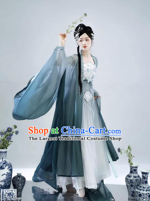 Chinese Tang Dynasty Royal Princess Costumes Traditional Woman Hanfu Dresses Ancient Goddess Clothing Complete Set
