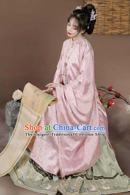 Ancient China Princess Costumes Traditional Hanfu Dress Cape Blouse and Mamian Skirt Ming Dynasty Nobility Lady Clothing Complete Set