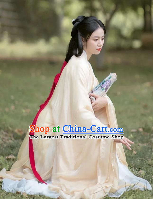 China Ancient Female Swordsman Costumes Jin Dynasty Young Woman Hanfu Dresses