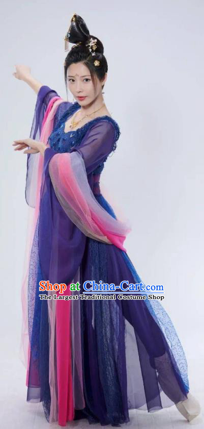 TV Series Strange Tales of Tang Dynasty Helan Xue Dress Traditional China Woman Clothing Ancient Dance Beauty Costumes