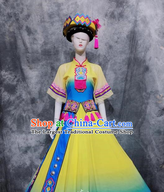 Bouyei Xilan Kapu Dress Up Ethnic Minority Photo Costume Solo Catwalk Show Costumes