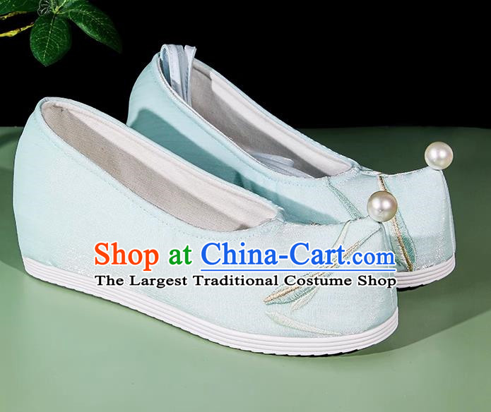 Hanfu Shoes Women Ancient Style Cloth Shoes Soft Sole Ancient Costume Shoes With Cheongsam