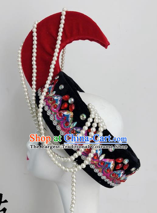 Ethnic Dance Headdress Yi Nationality Performance She Nationality Taoli Cup March Spring Headdress Hair Accessories