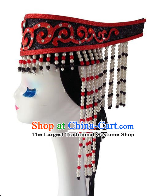 Mongolian Dance Headdress Mongolian Dance Ordos Art Examination Song And Dance Theater Top Bowl Performance Headwear