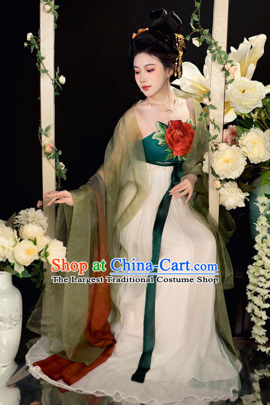 China TV Series Magnificent Concubine Dresses Tang Dynasty Court Empress Costumes Traditional Woman Hanfu Complete Set