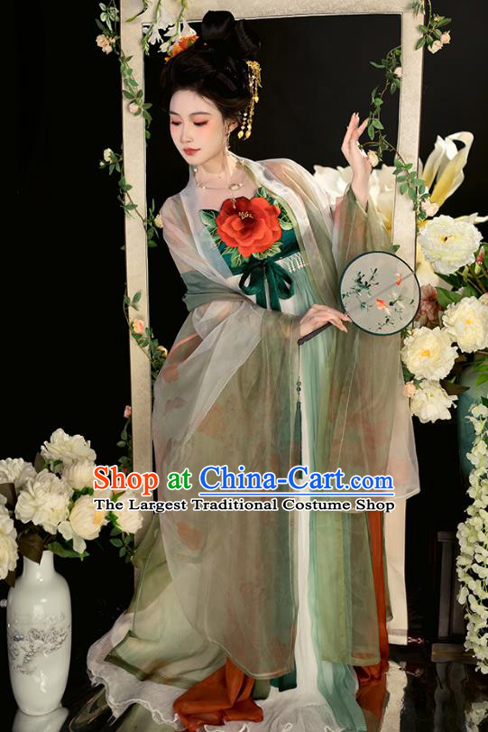 China TV Series Magnificent Concubine Dresses Tang Dynasty Court Empress Costumes Traditional Woman Hanfu Complete Set
