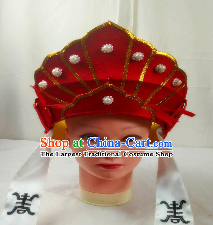 Traditional Buddhist Abbot Crown Journey to the West Monk Tang Headwear Handmade Chinese Opera Monk Hat
