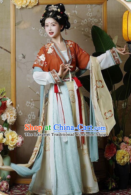 Woman Hanfu Dress China Tang Dynasty Princess Chang Le Clothing Ancient Palace Lady Costumes
