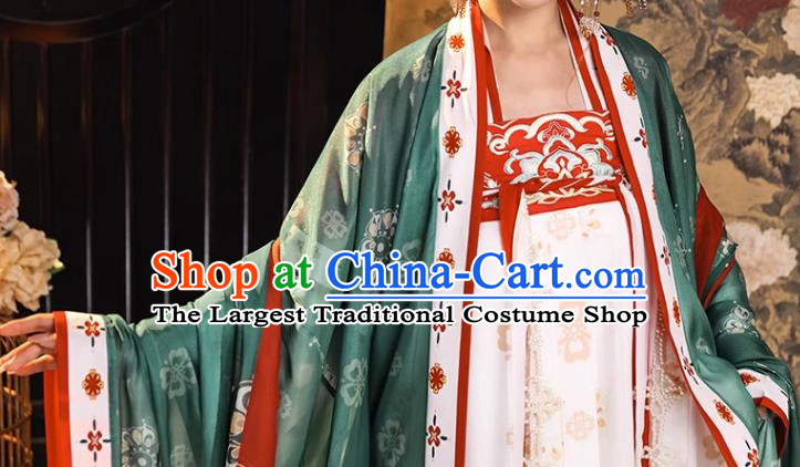 China Traditional Court Hanfu Dress Tang Dynasty Palace Woman Clothing Ancient Royal Empress Costumes