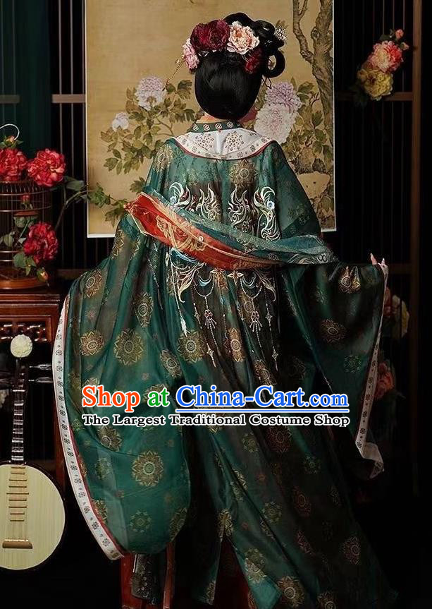 China Woman Red Hanfu Dress Tang Dynasty Imperial Consort Clothing Ancient Royal Empress Costumes