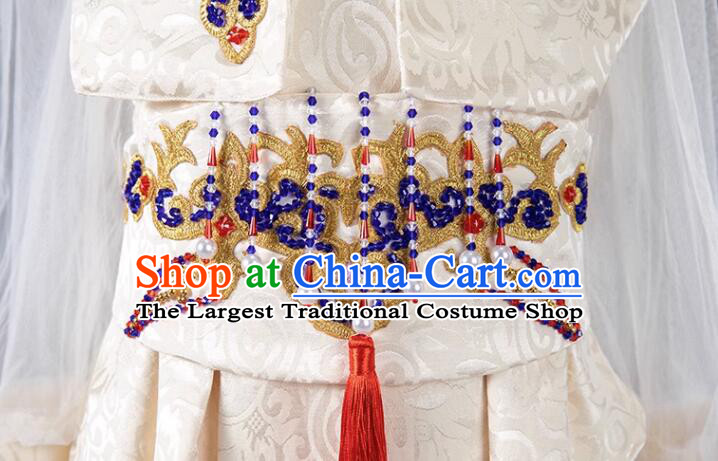 Top China Show Embroidered Costume Children Catwalks Clothing Model Contest Dress