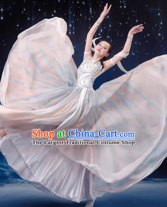 Classical Dance Performance Costume Female Chinese Style Art Examination Chorus Dance Costume Modern Opening Dance Big Swing Skirt