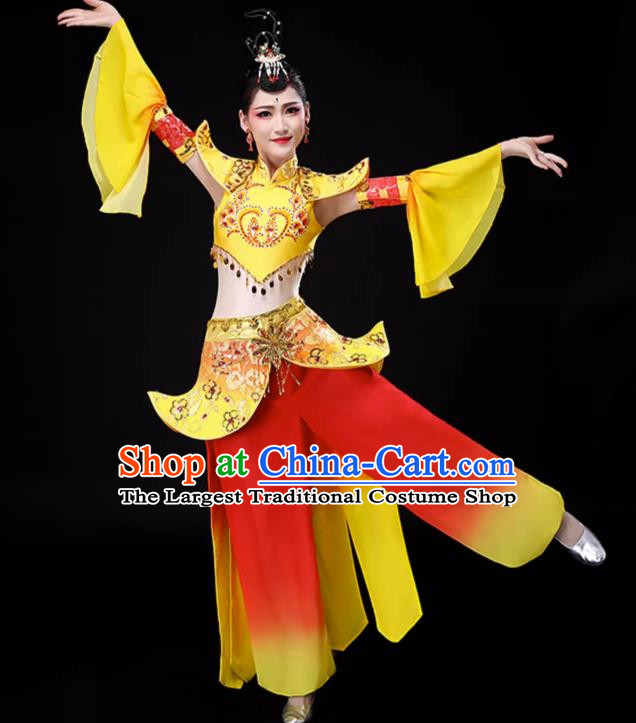 Xinjiang Dance Costumes Dunhuang Dance Costumes Classical Dance Thousand Handed Avalokitesvara Costumes Chinese Drumming Costumes Women