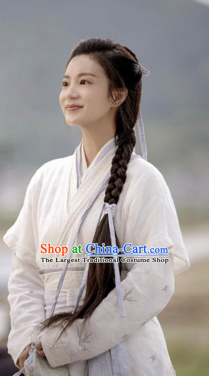 China Qin Dynasty Civilian Female Hanfu Garments TV Series An Ancient Love Song Country Lady Yi Hua Costumes