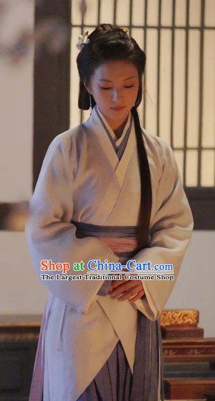 An Ancient Love Song China Ancient Civilian Woman Costumes Qin Dynasty Dresses TV Series Empress Lu Yuan Hanfu