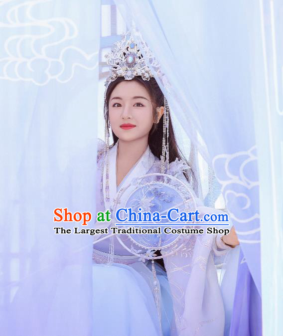 Chinese TV Series The Starry Love Queen Liguang Ye Tan Clothing Ancient Goddess Princess Dress Complete Set