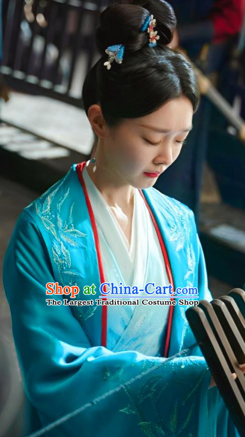 Oriental Ancient Beauty Clothing TV Series Destined Chang Feng Du Liu Yu Ru Replica Dress Chinese Song Dynasty Young Mistress Costumes