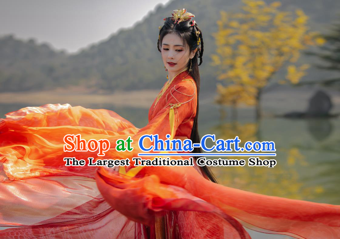 Till The End of The Moon Princess Ye Xiwu Dresses Clothing China Xianxia Drama Ancient Goddess Costumes