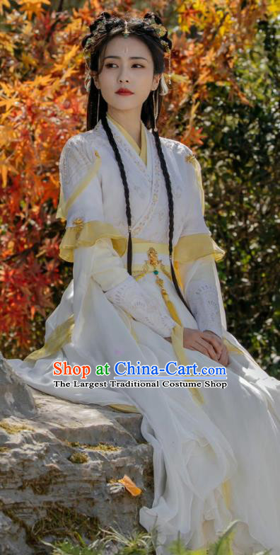 China Xianxia Drama Nine Tails Fox Fairy Li Susu Dress Till The End of The Moon Clothing Ancient Princess Costumes