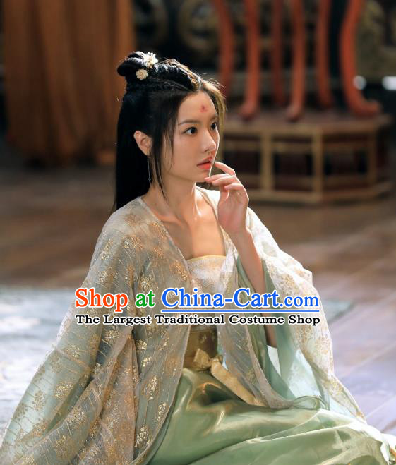 China Ancient Fairy Princess Costumes Young Beauty Clothing Romantic TV Series Miss The Dragon Qing Qing Dress
