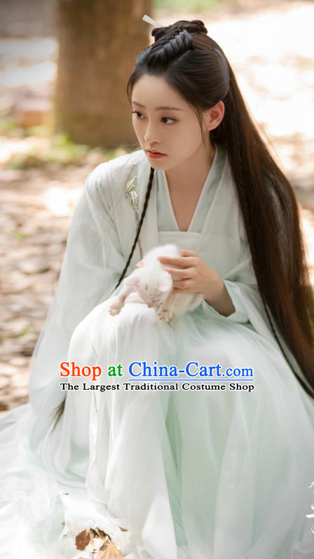 Romantic TV Series Miss The Dragon Gu Qing Yang Dress China Ancient Fairy Costumes Princess Clothing