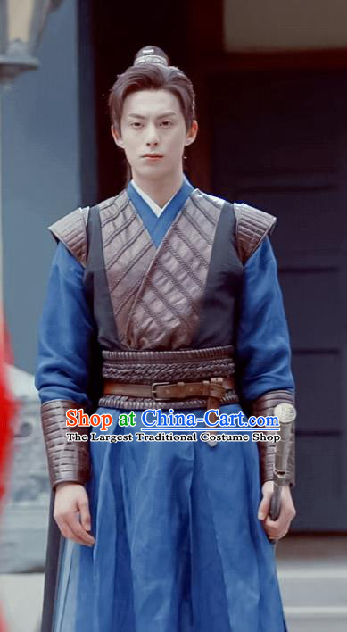 China Ancient Young Warrior Clothing TV Series Miss The Dragon Swordsman Long Yu Chi Costumes