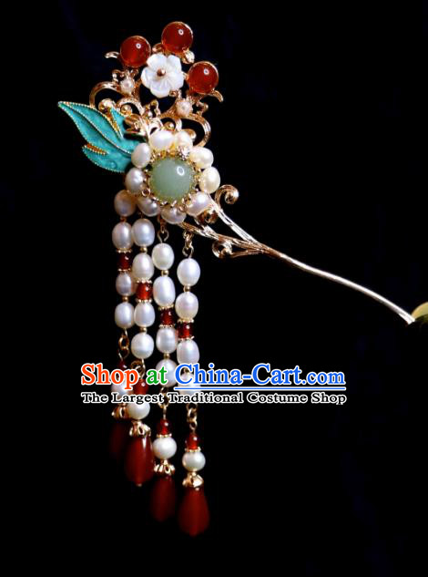 China Handmade Hanfu Hair Jewelries Ancient Empress Headdress Ming Dynasty Noble Woman Hair Crown and Hairpins