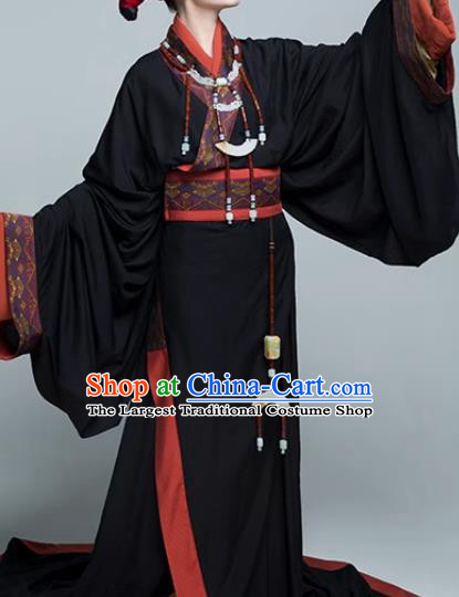 China Qin Dynasty Noble Woman Jade Jewelry Handmade Hanfu Waist Accessories Ancient Empress Belt Pendant