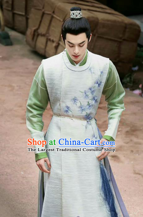 TV Drama Unchained Eunuch Xiao Duo Outfit Chinese Traditional Young Hero Hanfu Clothing Ancient Swordsman Costumes